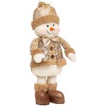 Dco de nol personnage beige et dor paillet h 38 cm - feeric christmas