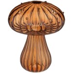 Dco nol petit vase forme champignon en verre color h 12 cm - feeric christmas