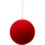 Dco sapin boule de nol xl d 15 cm rouge - feeric christmas