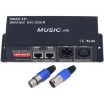 D�codeur dmx 3 canaux 12v - 24v, d�codeur rvb dmx, led d�codeur dmx pour maison, bars, h�tels, bar sobre(8a ...