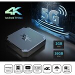 Dcodeur multimdia nouveau smart tv box android 9. 0 x96mini 5g s905w4 quad core 2gb 16gb