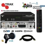 D�codeur satellite - triax - thr 9900 hd - carte tntsat - c�ble hdmi 2m - lnb 1 sortie
