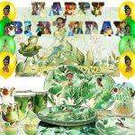 Decoration anniversaire - inboxxarty - la grenouille et la princesse - multicolore - pour enfants - kit ...