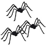 Décoration araignée halloween 3 pcs noir 150 cm vidaxl Décoration araignée halloween 3 pcs noir 150 cm vidaxl