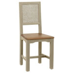 Decoration d ? autrefois - lot de 2 chaises cann� - bois - beige - interior's