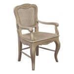 Fauteuil cann louis xv - bois - beige - interior's