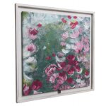 Decoration d ? autrefois - tableau peinture à l'huile motif fleurs - bois - blanc - interior's Decoration d ? autrefois - tableau peinture à l'huile motif fleurs - bois - blanc - interior's