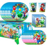 D�coration de f�te d'anniversaire mario articles de table , deco anniversaire mario bros pour enfants ...