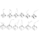 D�coration en forme de c?ur, boules de sapin de no�l multi - usage unique et beau en pvc � suspendre, ...