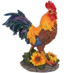 D�coration de jardin de cour de maison, mod�le de coq d�coratif ext�rieur, sculpture, artisanat d'art, ...