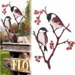 Dcoration de jardin en forme d'oiseaux en mtal decoration jardin oiseaux mtal rouill metal bird