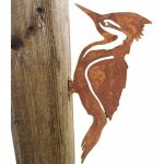 Jusch - dcoration de jardin en mtal avec silhouette d'oiseaux rouills - design lgant pour jardin, ...