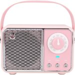 D�coration kawaii pour chambre, enceinte bluetooth r�tro, enceintes bluetooth sans fil, rose poudr�, ...