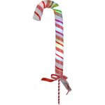 Dcoration lumineuse en forme de canne en sucre, 25 x 53 cm