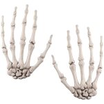 D�coration de mains squelette en plastique r�aliste pour halloween