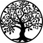 D�coration murale arbre de vie en m�tal, art de silhouette, cadeau d'int�rieur, d'ext�rieur, d�coration ...