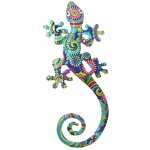 Signes grimalt - d�coration murale en forme de l�zard tropical en m�tal pour d�coration de jardin et ...
