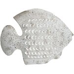 Signes grimalt - d�coration murale grand poisson style marin nautique d�corative en m�tal blanc