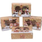 Autre décoration pour noël, 12 ensembles boîte papier kraft avec fenêtre transparente 22 x 15 x 7 cm ... Autre décoration pour noël, 12 ensembles boîte papier kraft avec fenêtre transparente 22 x 15 x 7 cm ...