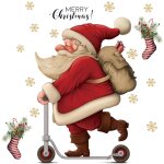 Autres d�corations de no�l, autocollants de fen�tre � joyeux no�l � pour la d�coration de la maison, ...