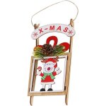 D�corations de no�l ? figurines et ornements faits main ? d�corations de no�l en bois � suspendre pour ...