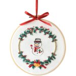 Autres décorations de noël, kit de point de croix 20 cm avec cercle à broder, aiguilles et fils, modèle ... Autres décorations de noël, kit de point de croix 20 cm avec cercle à broder, aiguilles et fils, modèle ...