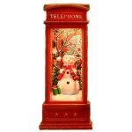 D�corations de no�l, lanterne de globe de neige facile � utiliser pour ktv (bonhomme de neige)