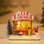 D�coration de no�l, sc�ne � led vente de sapins de no�l, toy shop - gistuch