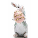 D�corations de p�ques avec des lapins qui �closent, ornements de p�ques