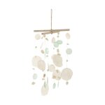 Paris prix - dcoration  suspendre 'mobile coquillage' 40cm bleu