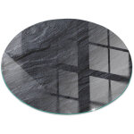 D�corative plaque ronde de protection de sol en verre tremp� pour chemin�e ou po�le moderne texture surface ...