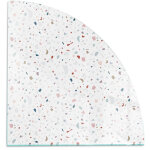 D�corative plaque en verre tremp� pour chemin�e ind�pendante de sol avec impression motif avec petites ...