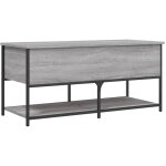 Dcoshop26 - banc banquette avec compartiment de rangement et tagre 100 x 42, 5 x 47 cm bois d'ingnierie ...
