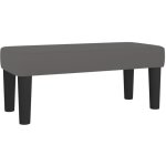 Dcoshop26 - banquette banc de lit design classique 70 x 30 x 30 cm en pvc gris dec024671