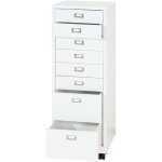 Décoshop26 - caisson à tiroirs meuble de bureau 115 x 40 x 41 cm 8 tiroirs en acier blanc 040008263 Décoshop26 - caisson à tiroirs meuble de bureau 115 x 40 x 41 cm 8 tiroirs en acier blanc 040008263