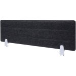 Dcoshop26 - cloison de bureau panneau d'affichage isolation phonique tissu / textile 100x30 cm noir ...