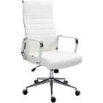 Dcoshop26 - fauteuil de bureau avec accoudoirs sige pivotant mcanisme  bascule en cuir vritable ...