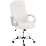 Dcoshop26 - fauteuil de bureau sur roulettes avec accoudoirs mcanisme  bascule en mtal chrom pvc ...