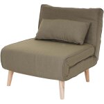 Décoshop26 - fauteuil de couchage canapé - lit chaise fonctionnelle relaxation dimension 185x75 cm en ... Décoshop26 - fauteuil de couchage canapé - lit chaise fonctionnelle relaxation dimension 185x75 cm en ...