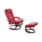 Décoshop26 - fauteuil tv fauteuil relaxation pivotant avec repose - pieds en pvc rouge cadre en bois ... Décoshop26 - fauteuil tv fauteuil relaxation pivotant avec repose - pieds en pvc rouge cadre en bois ...