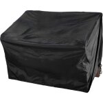 Housse de protection b�che couverture pour banc de jardin de 120 cm en tissu noir 100002919