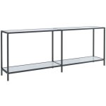Décoshop26 - meuble console d'entrée moderne avec étagères 200 x 35 x 75, 5 cm verre trempé aspect marbre ... Décoshop26 - meuble console d'entrée moderne avec étagères 200 x 35 x 75, 5 cm verre trempé aspect marbre ...