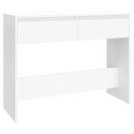 Dcoshop26 - meuble d'entre table console design lgant avec tiroirs 100 x 35 x 76, 5 cm bois d'ingnierie ...