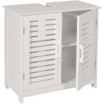 D�coshop26 - meuble sous lavabo meuble de salle de bain sous �vier avec rangement 60 x 60 x 30 cm mdf ...