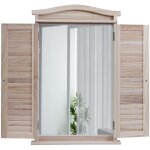 Décoshop26 - miroir mural forme fenêtre avec volets 71x46x5 cm en bois vieilli 040007888 Décoshop26 - miroir mural forme fenêtre avec volets 71x46x5 cm en bois vieilli 040007888