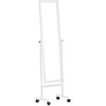 Décoshop26 - miroir sur pied avec roulettes forme miroir rectangle 113 x 28 cm en bois blanc 100003726 ... Décoshop26 - miroir sur pied avec roulettes forme miroir rectangle 113 x 28 cm en bois blanc 100003726 ...