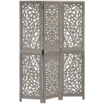 Décoshop26 - paravent séparateur de pièce cloison 3 panneaux 120 x 165 cm bois manguier gris dec030766 ... Décoshop26 - paravent séparateur de pièce cloison 3 panneaux 120 x 165 cm bois manguier gris dec030766 ...