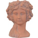 D�coshop26 - pot de fleurs d�coratif en ciment ? finition terracotta 30 cm dec050059