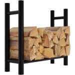 Décoshop26 - range - bûches support bois de cheminée pour intérieur pieds ronds 80x80 cm en métal noir ... Décoshop26 - range - bûches support bois de cheminée pour intérieur pieds ronds 80x80 cm en métal noir ...
