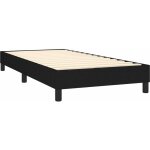 Dcoshop26 - sommier  lattes sur pieds cadre de lit 90x190 cm tissu noir tdl0206976